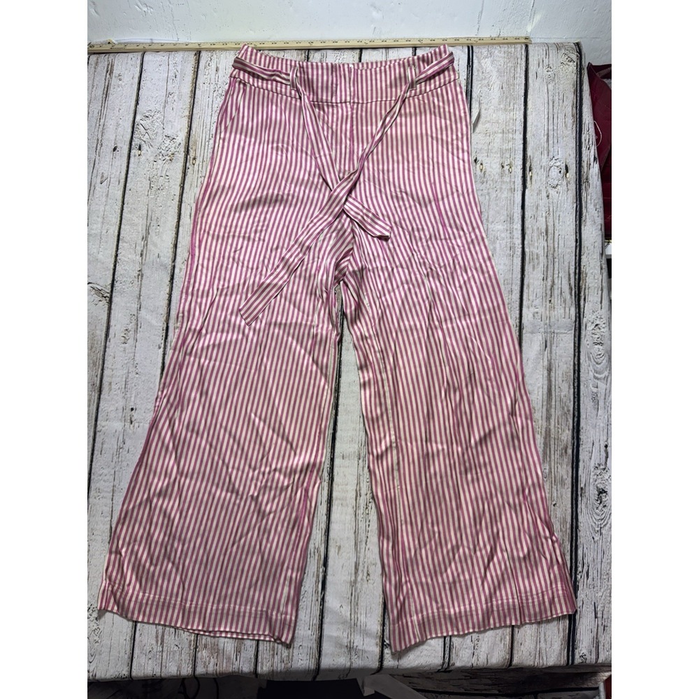 ett:twa by Anthropologie Womens Size US 14 Striped Pink Wide Leg‎ Pants NWT - Picture 10 of 11